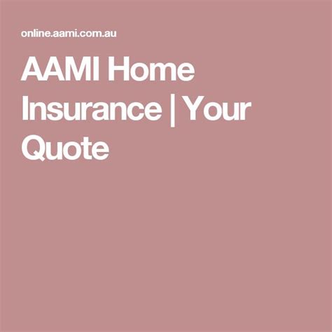 aami home insurance quote